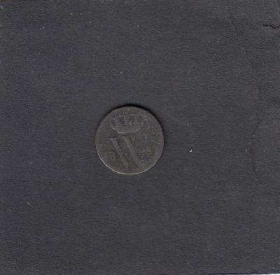 Beschrijving: 1/2 Cent WILLEM III 